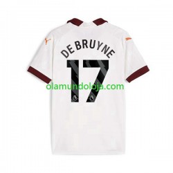 Camisola Manchester City Kevin De Bruyne 17 Homem Equipamento Segundo 2023-2024 Manga Curta